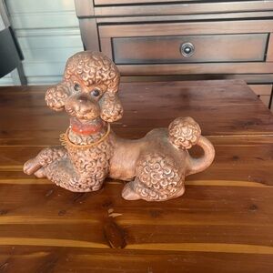 Vintage Ceramic Poodle Figurine